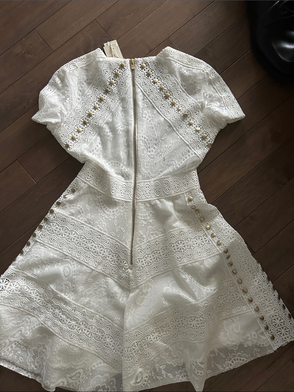 Maje White Lace Feminine Dress - Picture 6 of 6